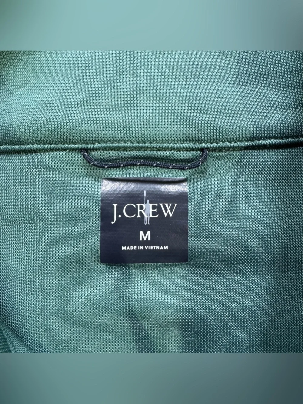 J. Crew Performance Blue Half-Zip Pullover With COOLMAX Technology Size Medium